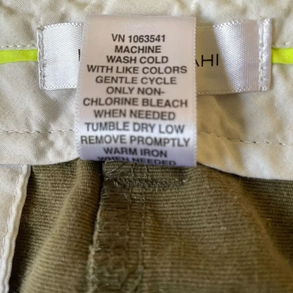 Isaac Mizrahi‎ Shorts SIZE 8 Green chino Canvas Target Pockets High Rise
